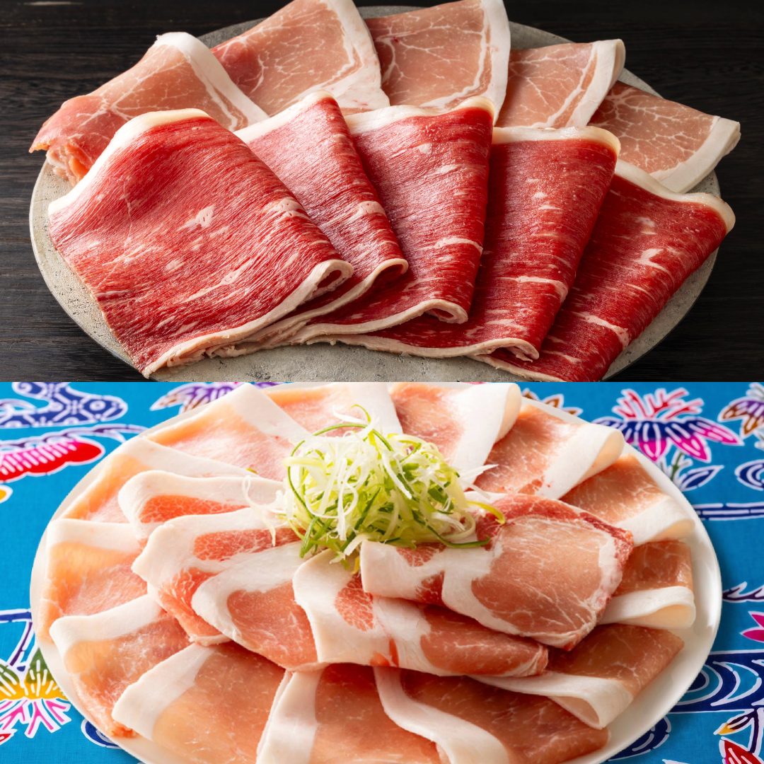 【期間限定】沖縄あぐー豚＆九州産国産牛コース